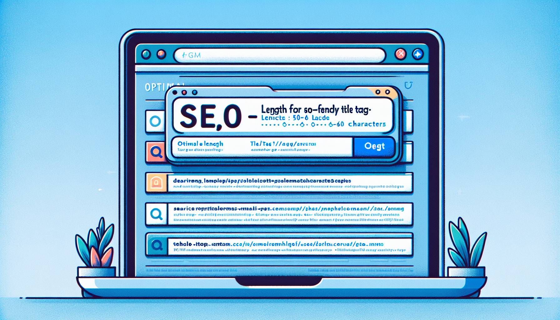 What is the optimal length for an SEO-friendly title tag?